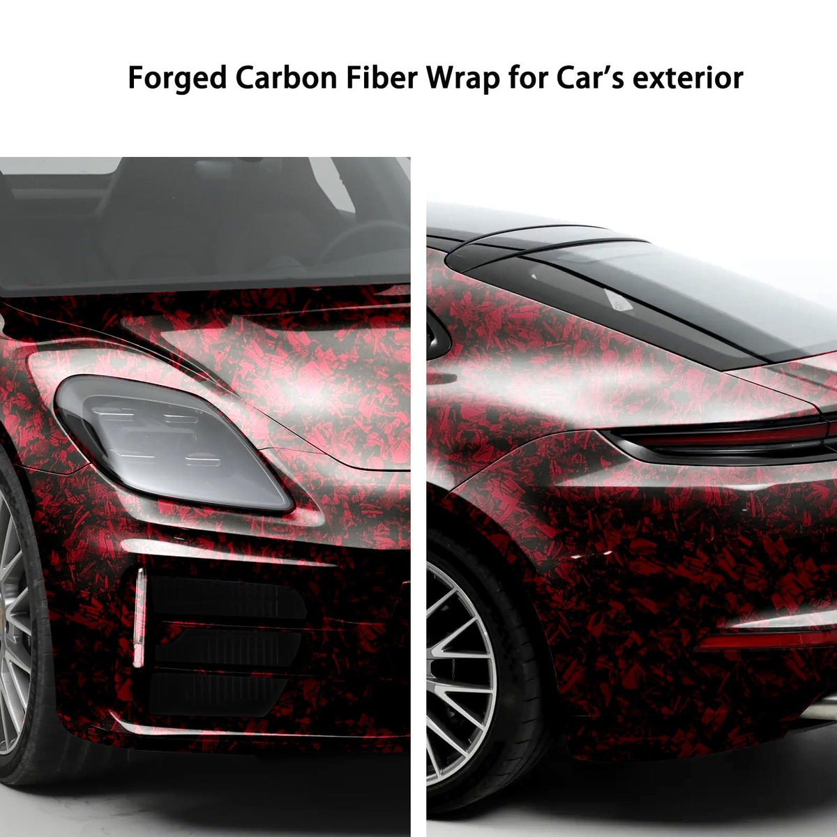 Aisbarika trunk wrap wide shot showing full-panel coverage and gloss
