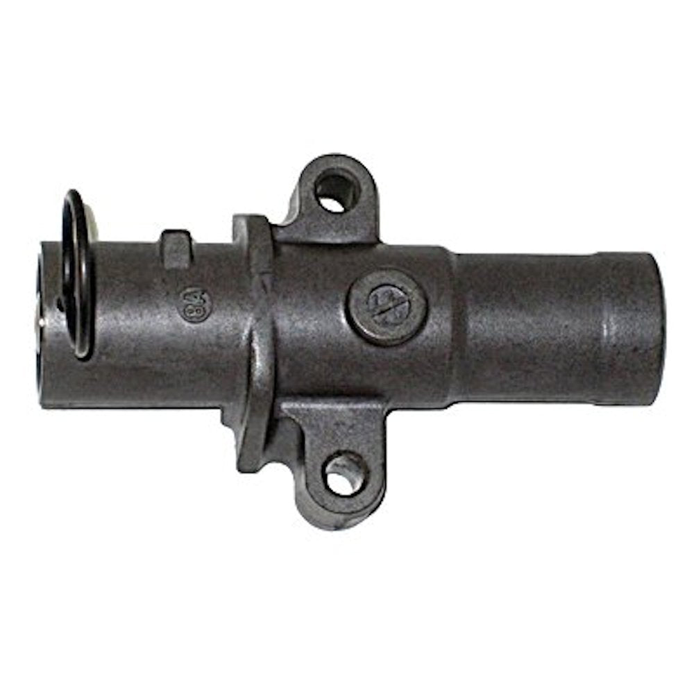 AISIN front view of hydraulic tensioner showing bolt pattern and fitment benefit