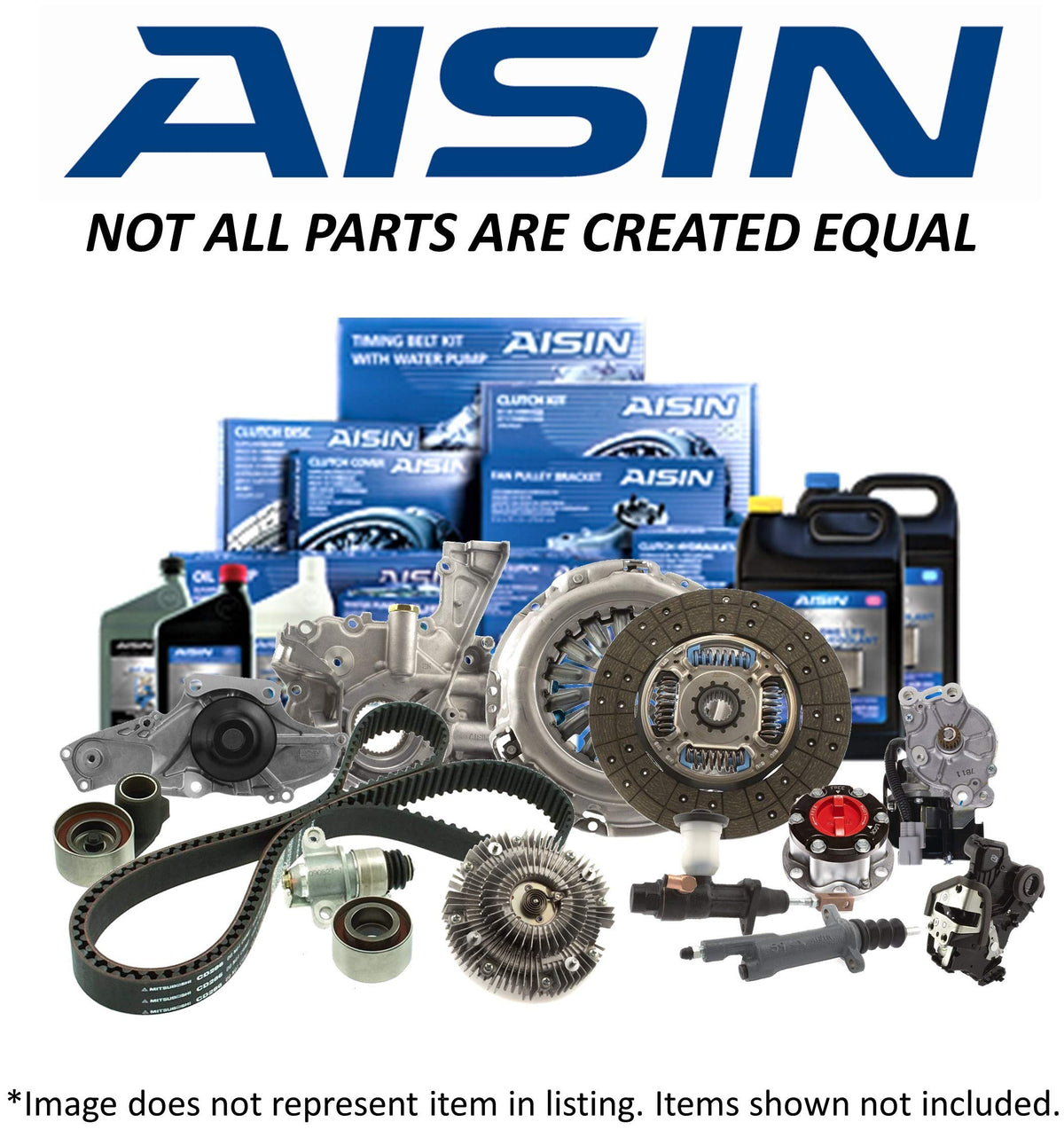 AISIN thermostat installed in engine bay demonstrating correct fit and reliable cooling