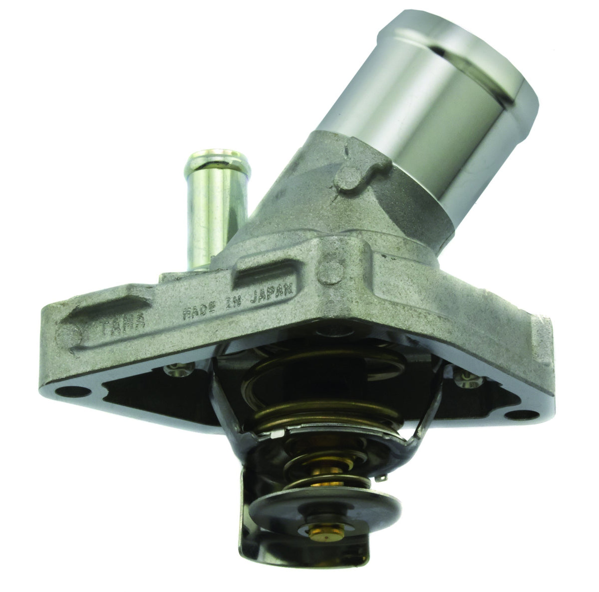 AISIN THN-007 front view of thermostat with housing showing OEM fit and durable finish