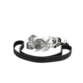 AISIN timing belt with pulleys laid out demonstrating complete kit convenience
