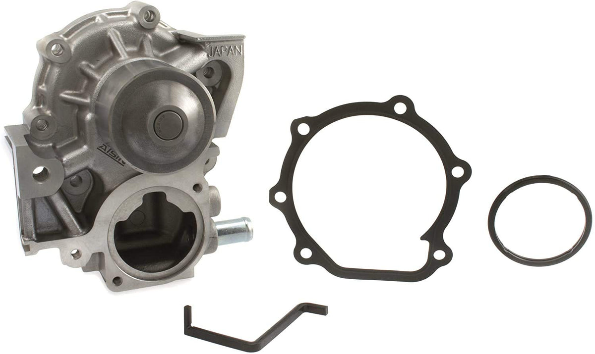 AISIN water pump close-up diecast housing and seal for long-lasting durability