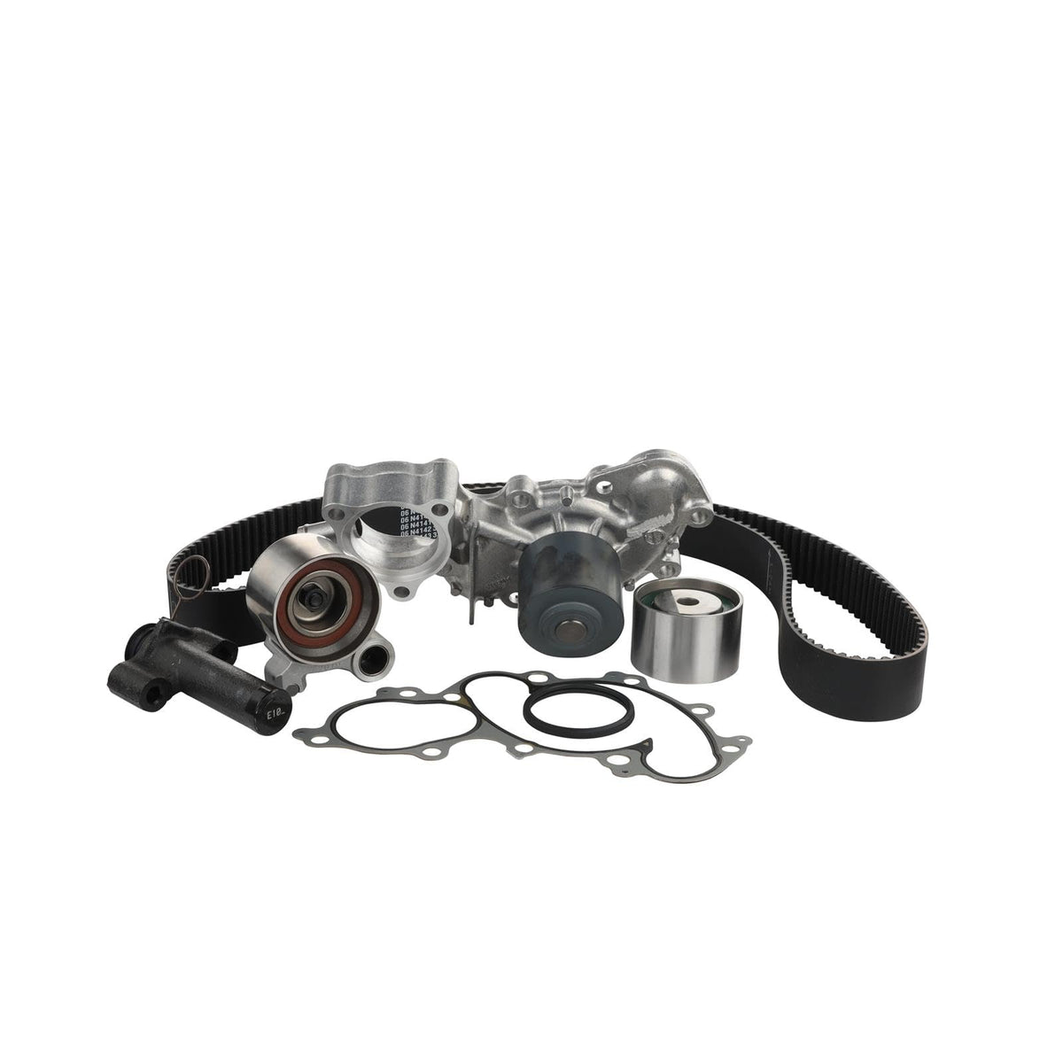 AISIN water pump close-up showing diecast housing and durable seal benefit