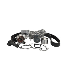 AISIN water pump close-up showing diecast housing and durable seal benefit