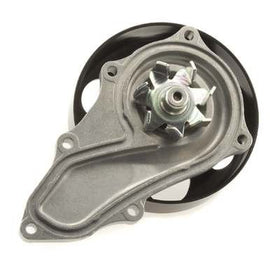 AISIN water pump installed in engine bay, direct-fit replacement simplifies repair and restores coolant flow
