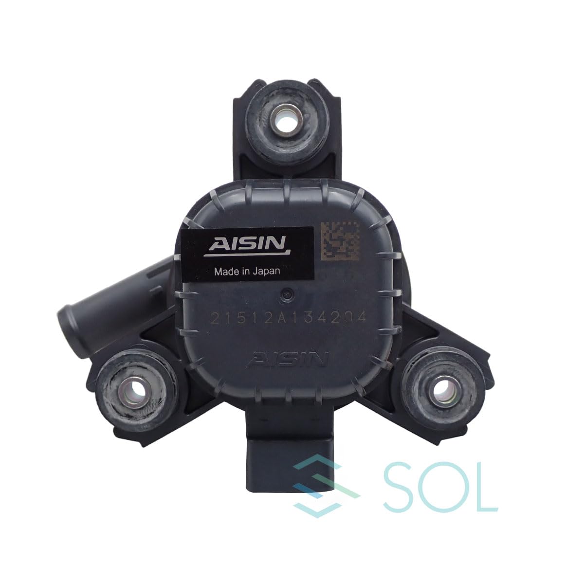 AISIN side view of mounting flange showing robust construction and easy fitment