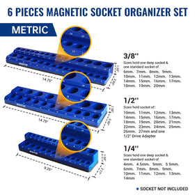AIUITIO organizer trays laid in drawer demonstrating tidy storage and prevention of rolling sockets