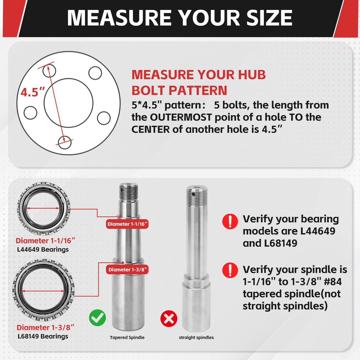AIUWIZO close-up of bearings and grease seal highlighting corrosion resistance