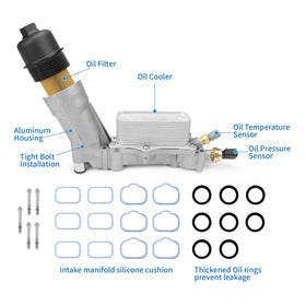 AIWGIW oil cooler port detail illustrating secure connections and corrosion resistance