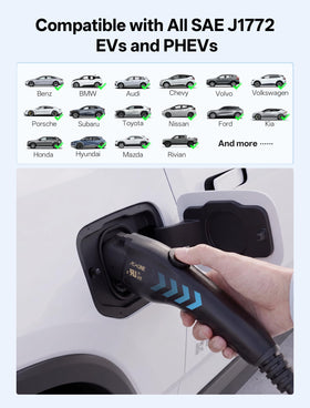 AIXINE in-use charging a sedan at driveway providing portable charging freedom