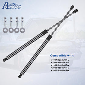 AiYiGu shock laid next to ruler showing 15.43" compressed and 21.34" extended