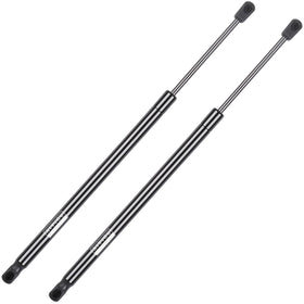 AiYiGu hood strut pair packaging showing contents and fit benefits