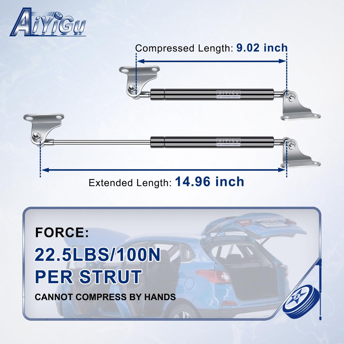 AiYiGu bracket and screw contents displayed for quick DIY installation benefit