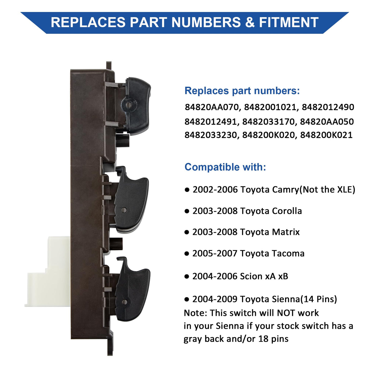AiYiGu rear connector view showing pin layout for accurate compatibility