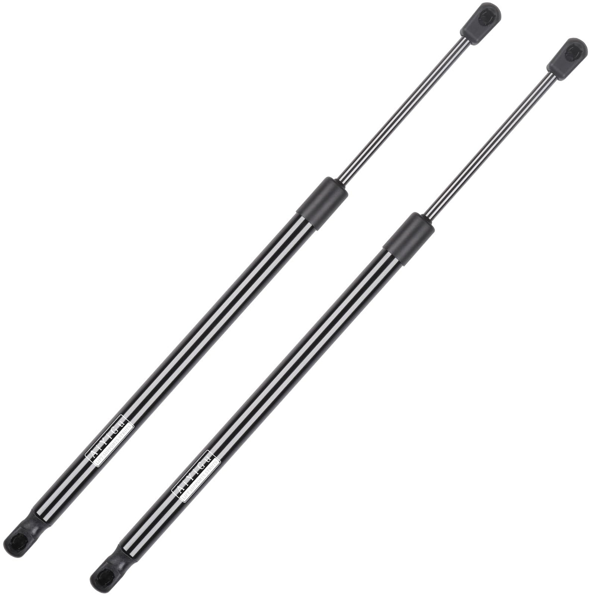 AiYiGu packaging showing pair of hood strut shocks and benefits of direct-fit replacement