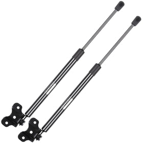AiYiGu packaged hood strut pair showing contents and fit assurance