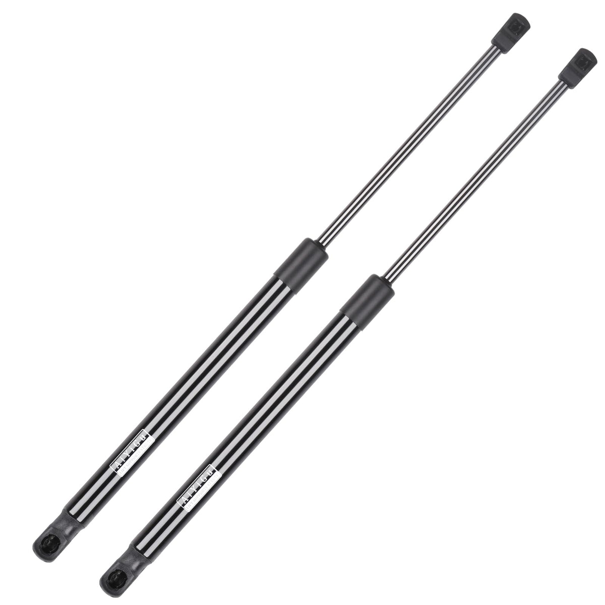 AiYiGu front hood struts packaging showing a complete pair and part numbers for easy identification