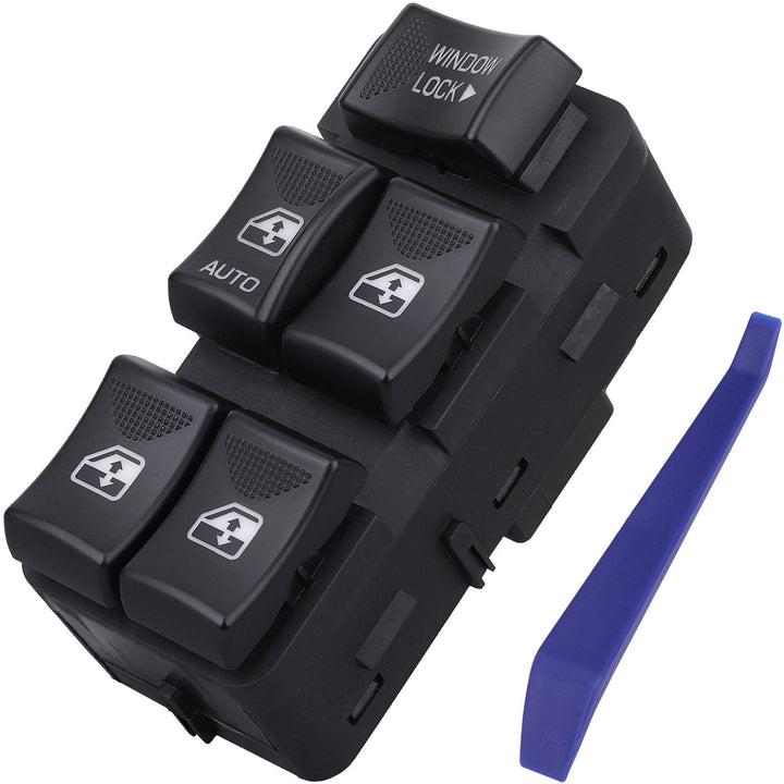 AiYiGu master switch front view showing buttons and OEM fit benefits