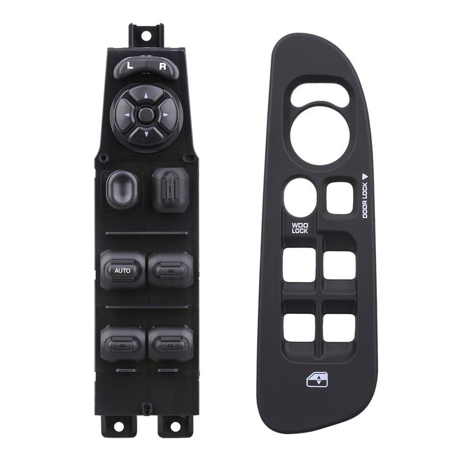 AiYiGu master window switch front view showing buttons and bezel for accurate fit