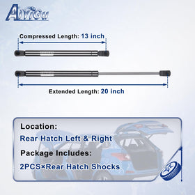 AiYiGu rear hatch shock close-up piston highlighting smooth motion and reliability