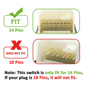 AiYiGu switch beside a ruler showing scale for easy visual confirmation