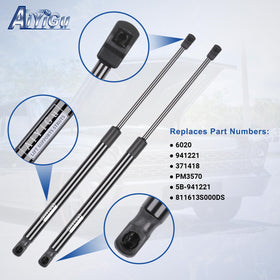 AiYiGu hood strut fully extended length displayed to verify stroke for correct hood support