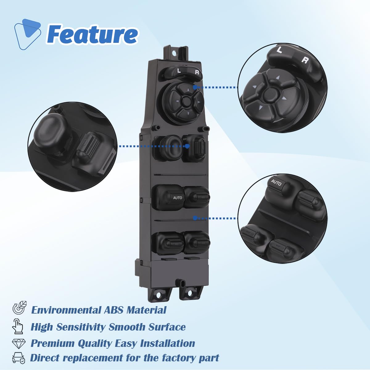 AiYiGu switch beside removal tool for simple, safe replacement