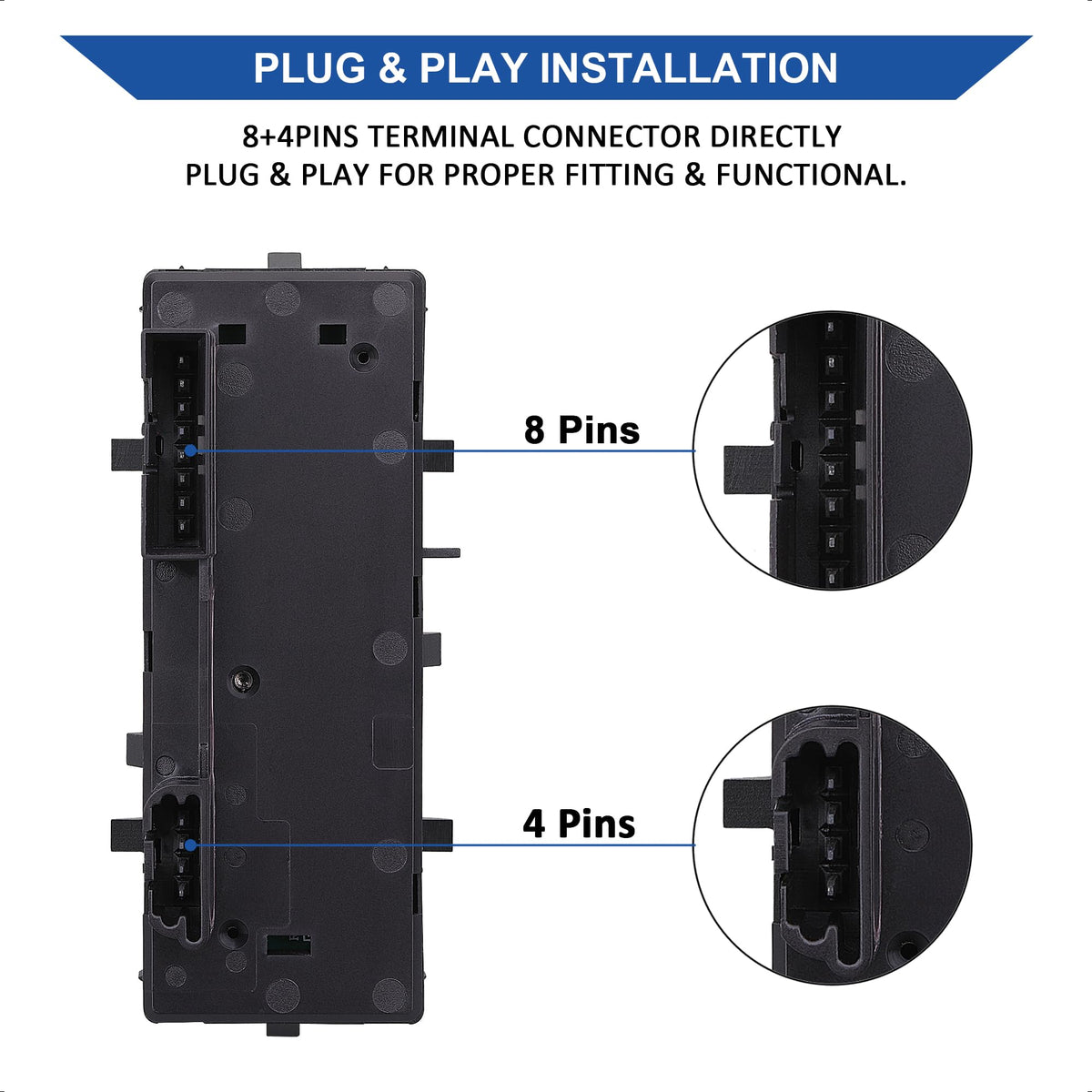 AiYiGu rear connector close-up showing factory-style plug for quick installation