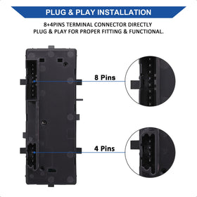 AiYiGu rear connector close-up showing factory-style plug for quick installation
