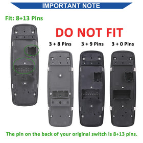 AiYiGu connector pins close-up, confirms correct 8+13 pin electrical match