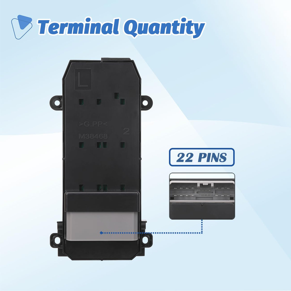 AiYiGu side profile of switch showing low-profile design for clean fit