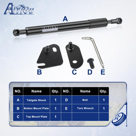 AiYiGu kit hardware laid out including wrench and bolt for easy DIY installation