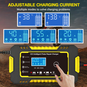 AIYONFEI clamps and cables detail highlighting secure connections and safe charging benefit