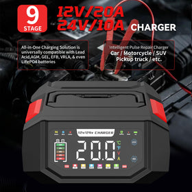 AIYONFEI closeup LED display showing voltage and current for instant monitoring