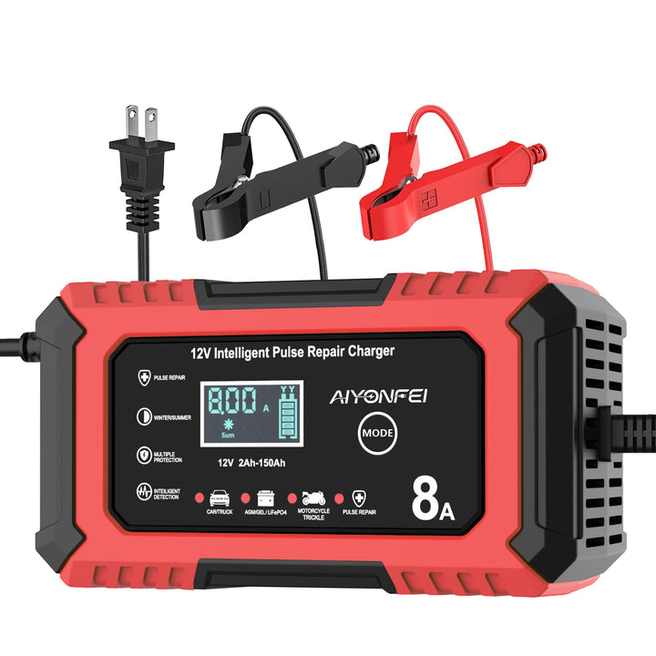 AIYONFEI front panel showing controls and status for safe charging