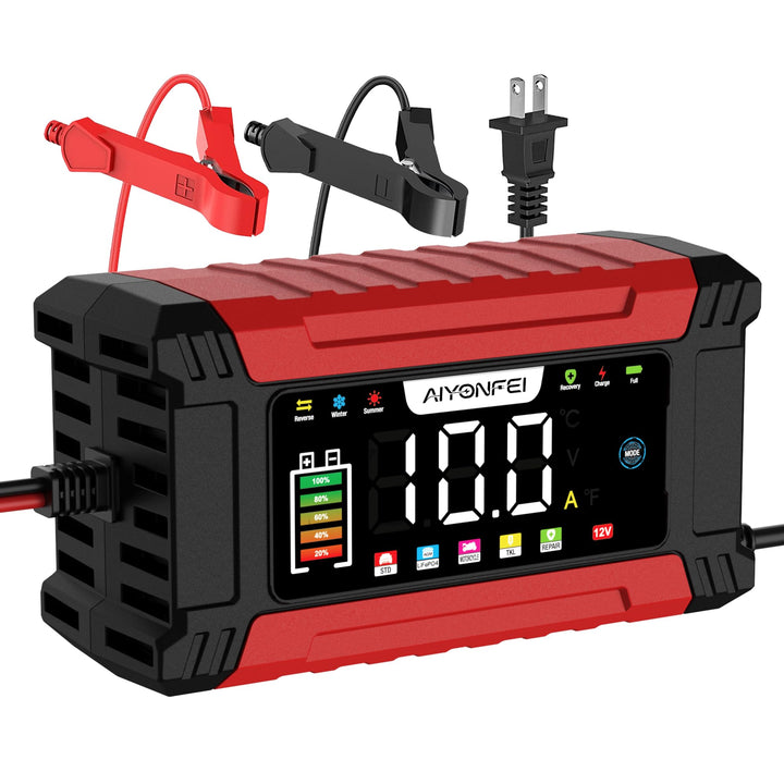AIYONFEI front panel display showing charging status and benefits clear monitoring