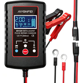 AIYONFEI front view of charger showing compact design and ports, easy storage benefit