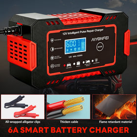 AIYONFEI connected in motorcycle mode maintaining a parked bike battery for seasonal storage