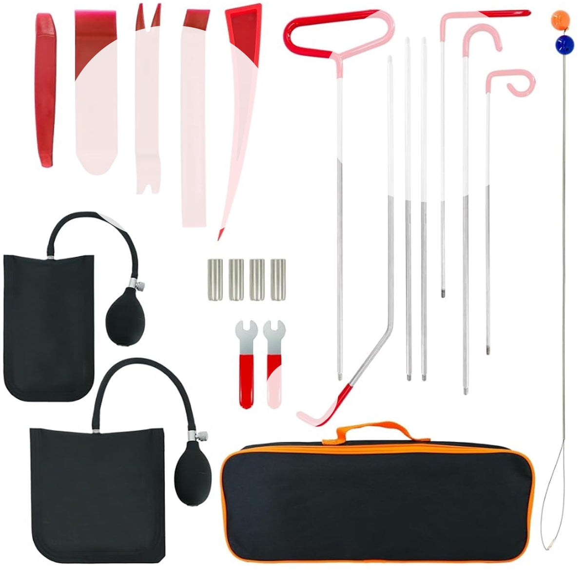 Aizami front pouch showing organized tools and quick-access benefit
