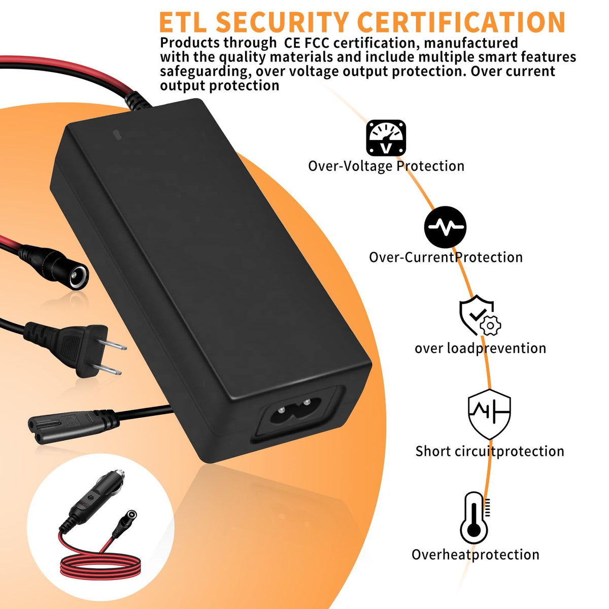 AIZYSY adapter in car dashboard providing portable charging capability