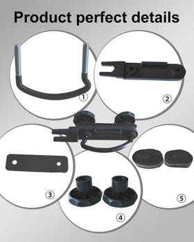 AJDHDGA clamps installed on car rail for secure mounting
