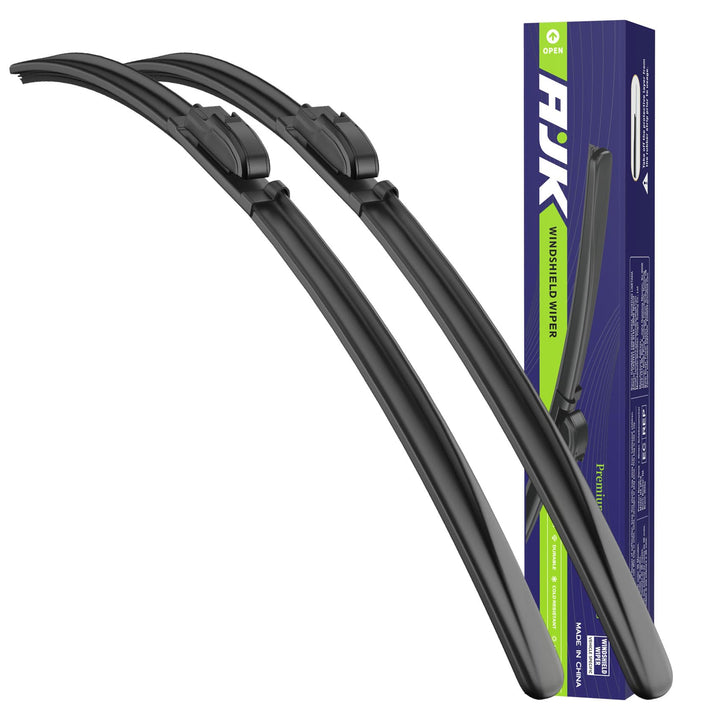AJK front packaging showing replacement blades and fitment details for Malibu