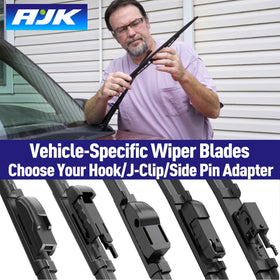 AJK blade next to ruler showing exact length and easy-fit benefit