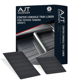 AJT DESIGN front view of tray liner showing exact fit and protection