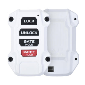 AJT DESIGN front view of white fob case showing clean OEM fit and durability