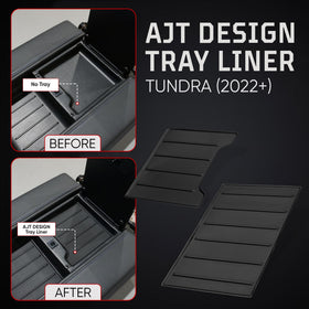 AJT DESIGN profile shot of lower liner showing molded edges for secure placement and protection