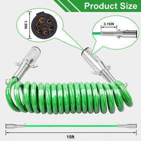 AJulyBee closeup of stainless-steel spring protecting cable ends for durability