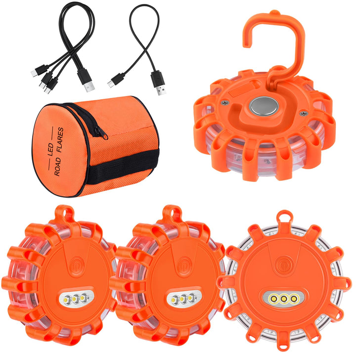 AK front packaging showing four flares and included cables for easy identification and purchase benefit
