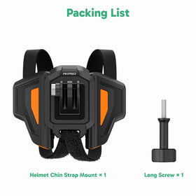 AKASO compatibility with action camera shown with GoPro-style attachment