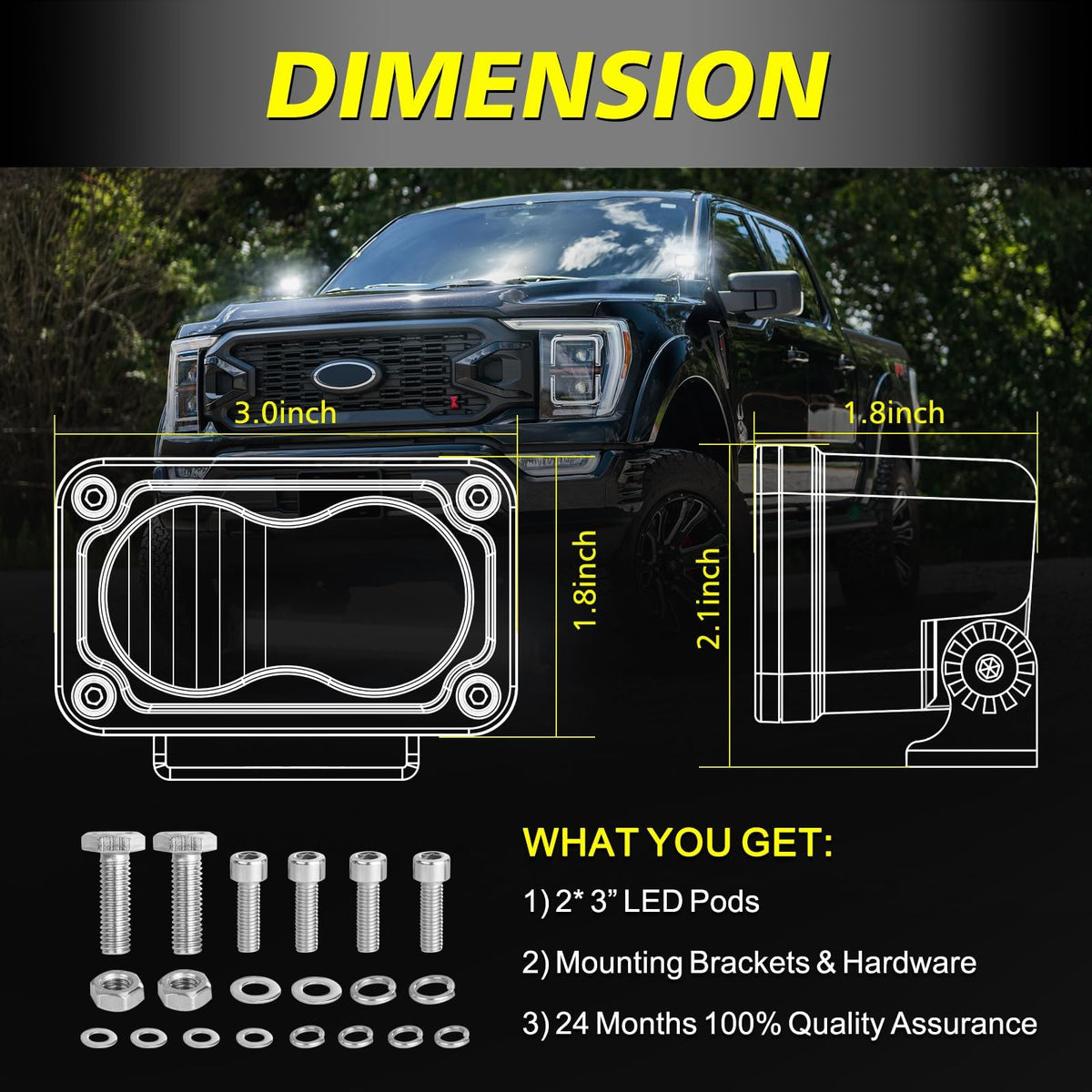 AKD Part close-up of CREE LED array highlighting durable optics and clarity